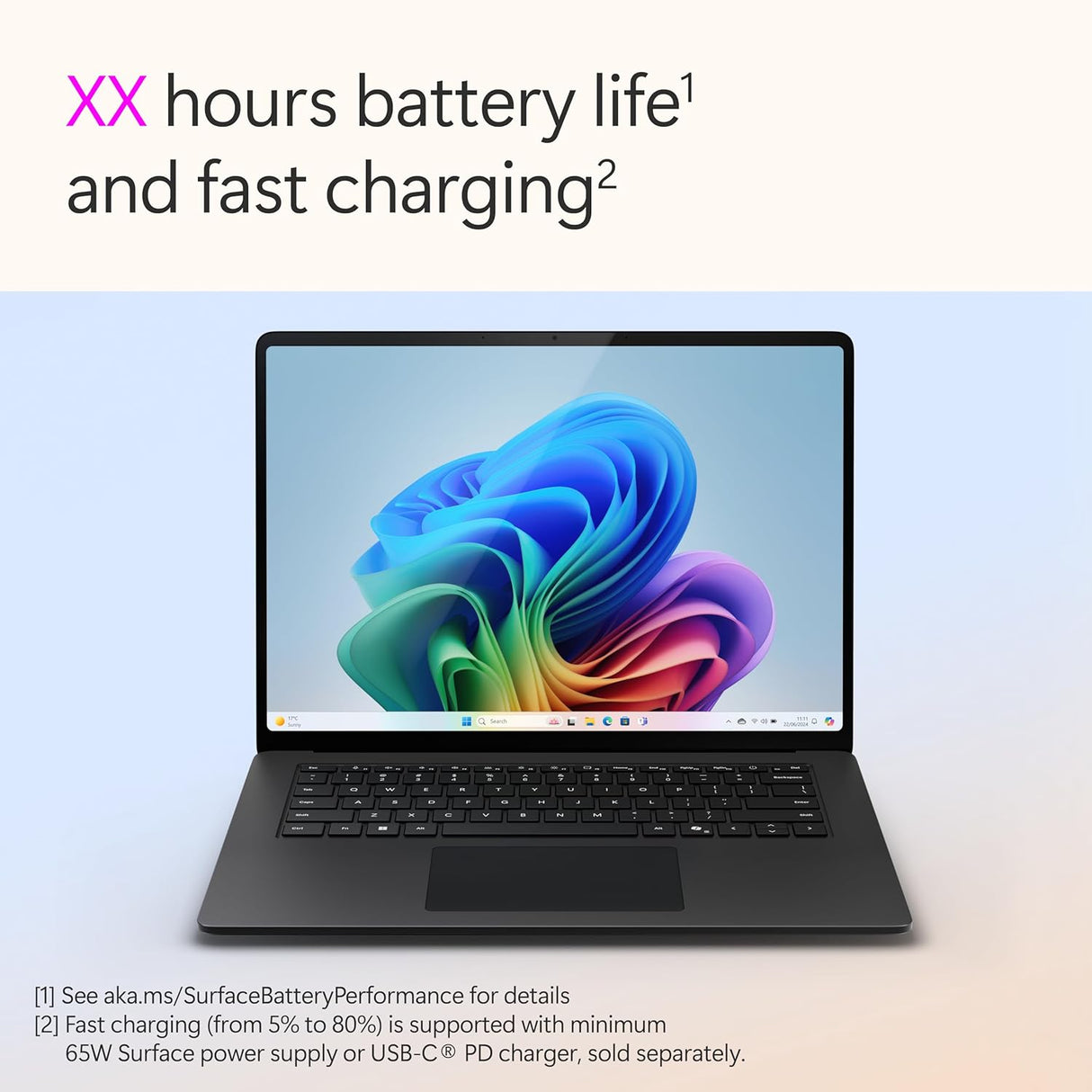 Microsoft Surface Laptop 15'' Snapdragon X Elite 16GB RAM 1TB SSD - Black
