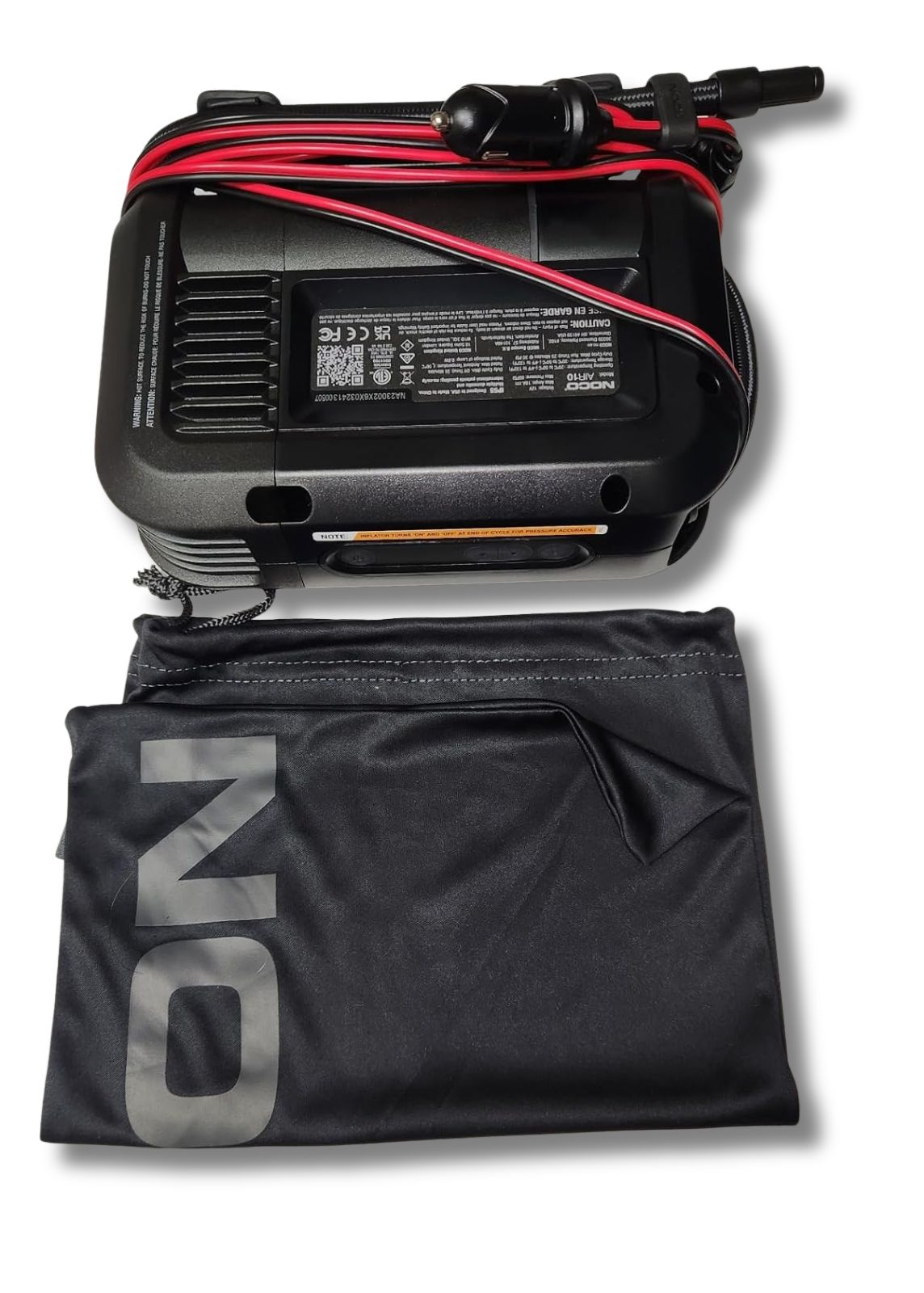 NOCO 10A 12V 2000amps LED Light Compact Portable Fast Tyre Air Inflator
