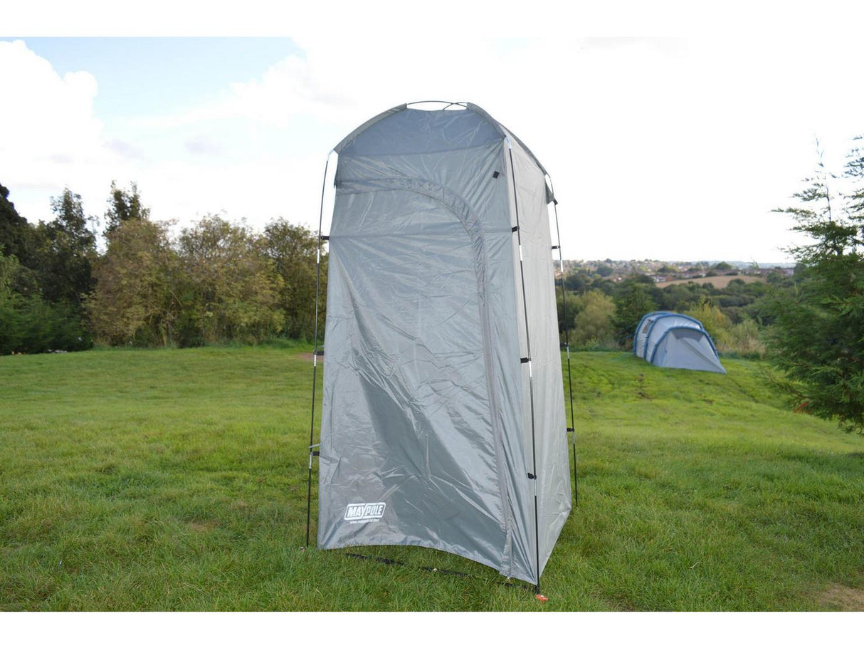 Maypole Polyester Outdoor Shower Utility Tent W120 x D120 x H225cm - Grey