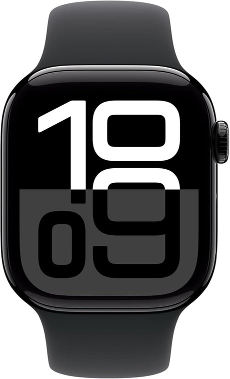 Apple Watch Series 10 GPS 42mm Smartwatch - Jet Black Sport Band - S/M