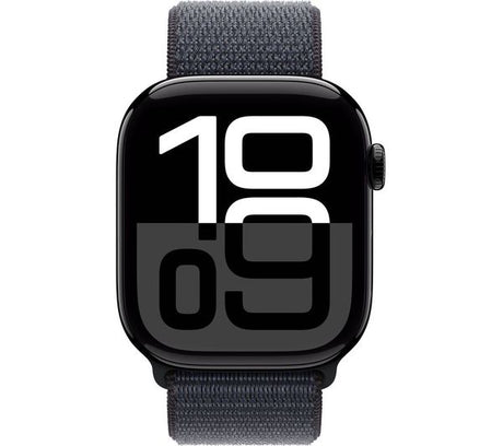 Apple Watch Series 10 GPS 46mm One Size Smartwatch - Jet Black Sport Loop