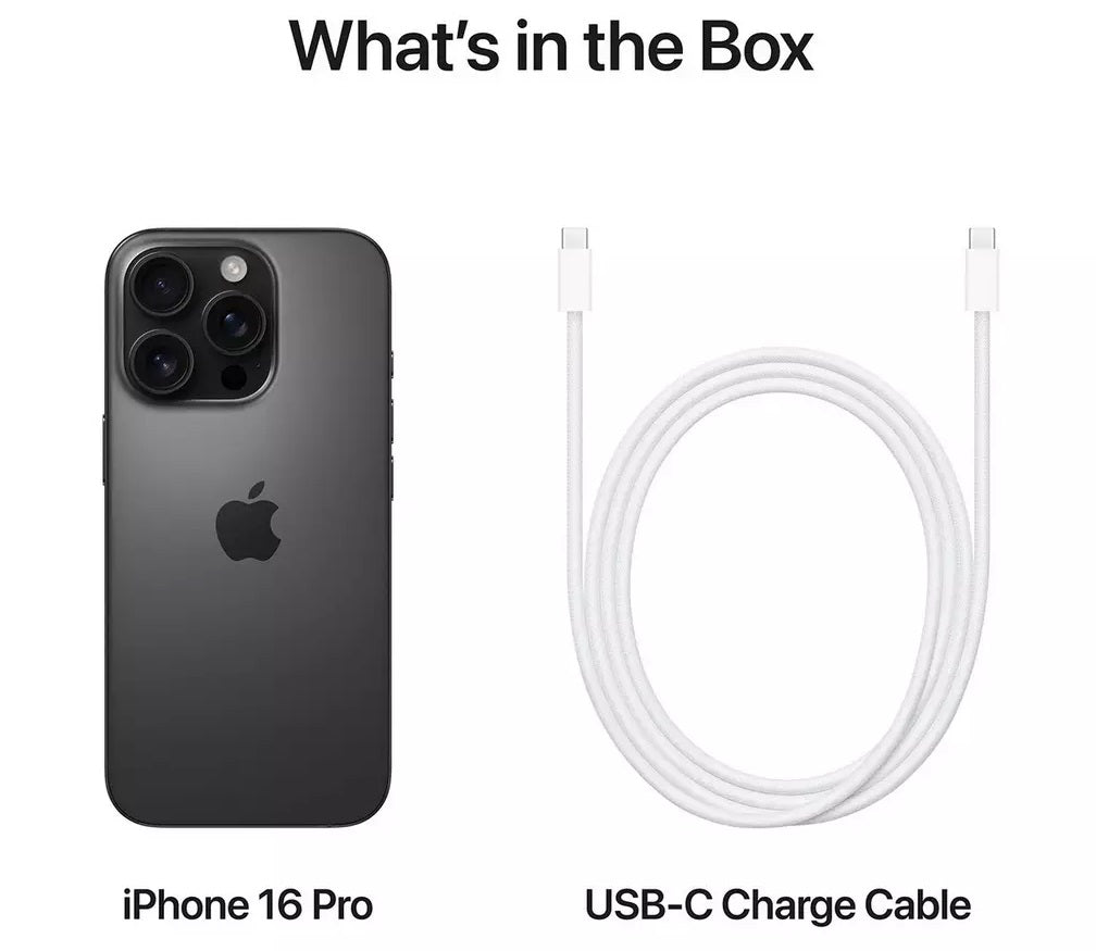 Apple iPhone 16 Pro 5G Smartphone 128GB Unlocked SIM-Free - Black Titanium