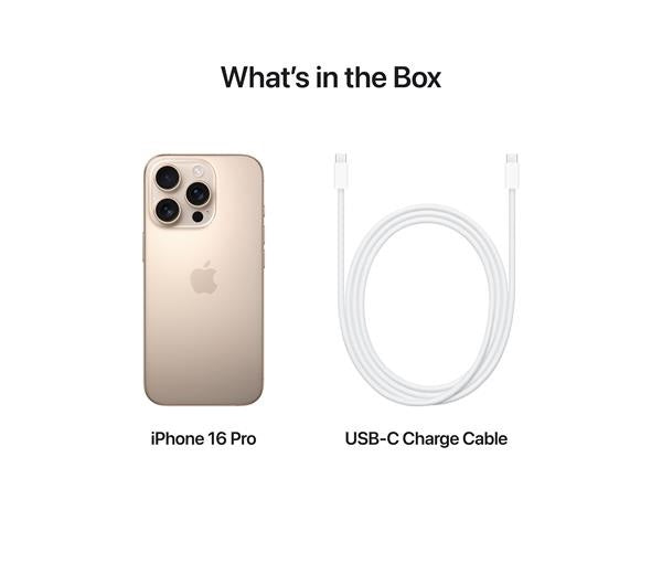 Apple iPhone 16 Pro 256GB 5G SIM-Free Unlocked Smartphone Desert Titanium A