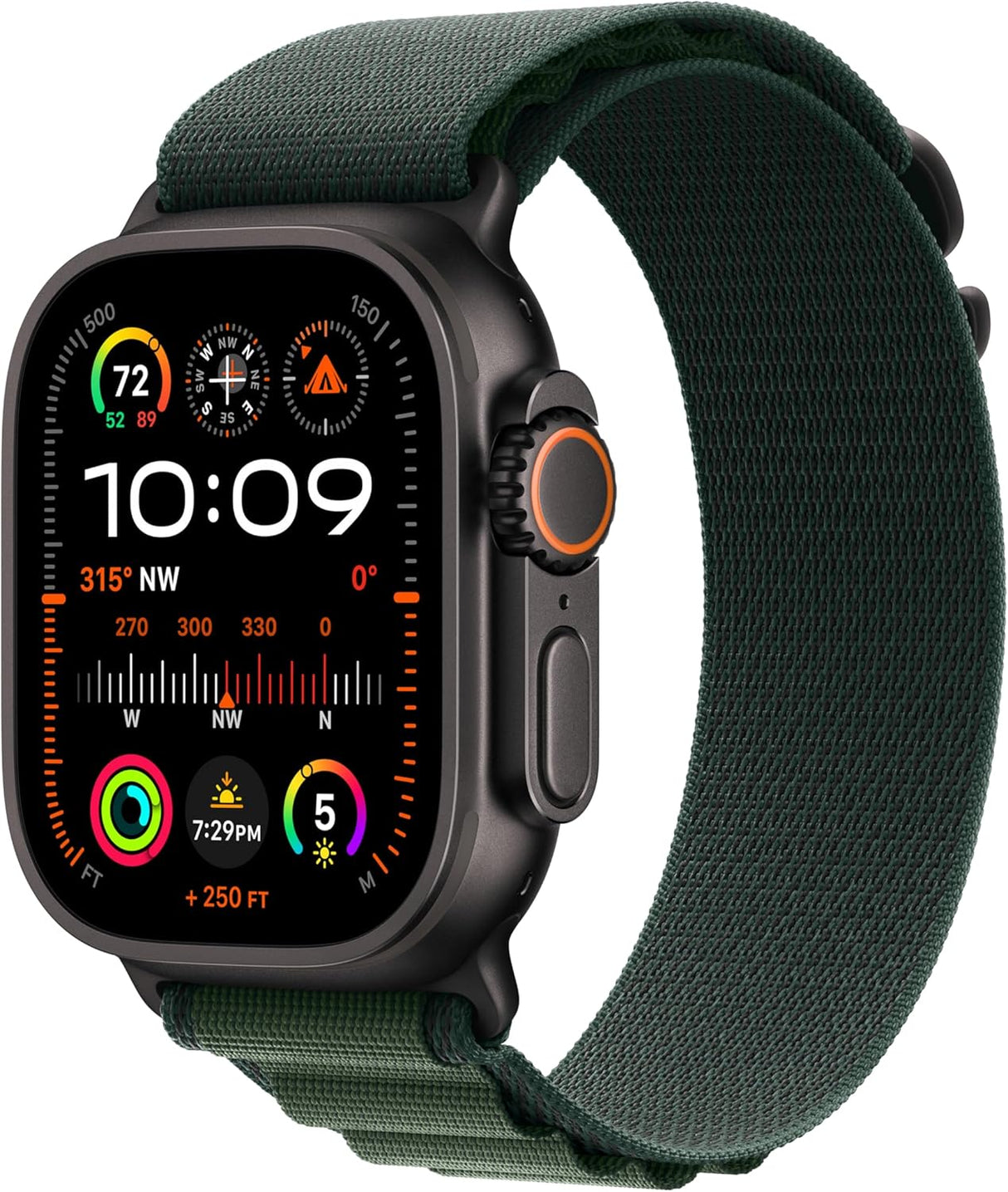 Apple Watch Ultra 2 GPS + Cellular 49mm Large Smartwatch - Black/Dark Green