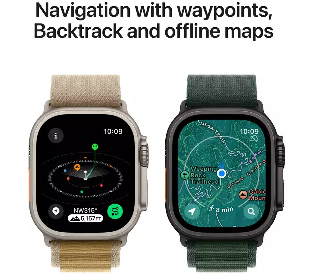Apple Watch Ultra 2 GPS + Cellular 49mm Large Smartwatch - Black/Dark Green