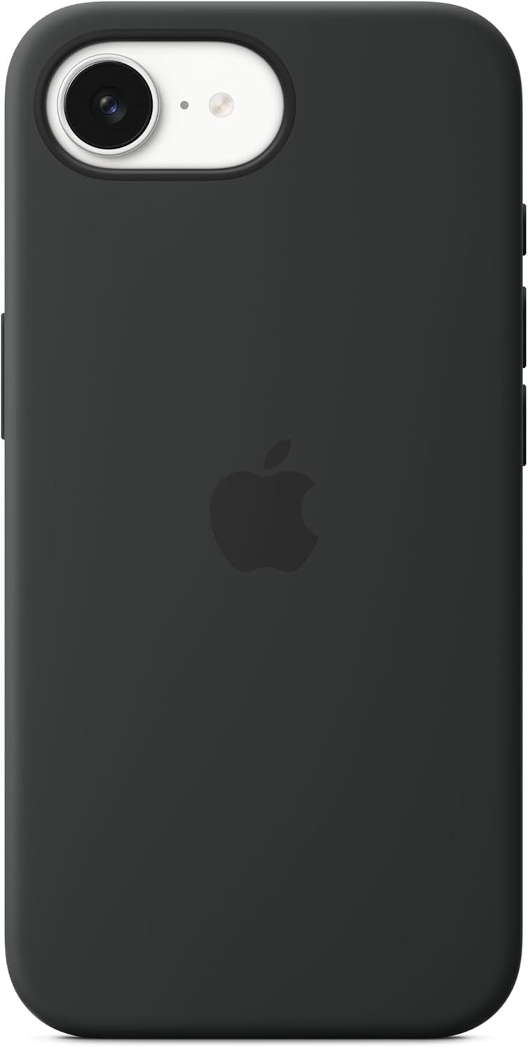 Apple iPhone 16e Protective Soft-Touch Silicone Phone Case - Black