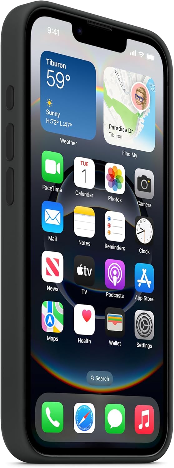 Apple iPhone 16e Protective Soft-Touch Silicone Phone Case - Black