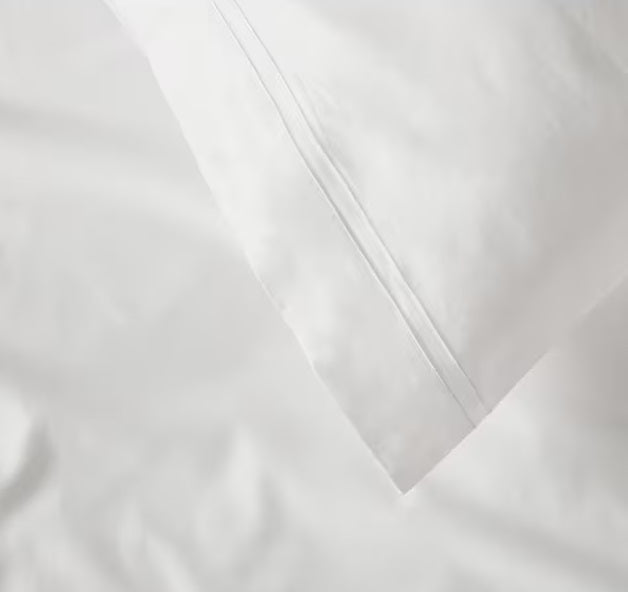 John Lewis Ultimate Collection Cotton 1000 TC White Duvet Cover - Emperor