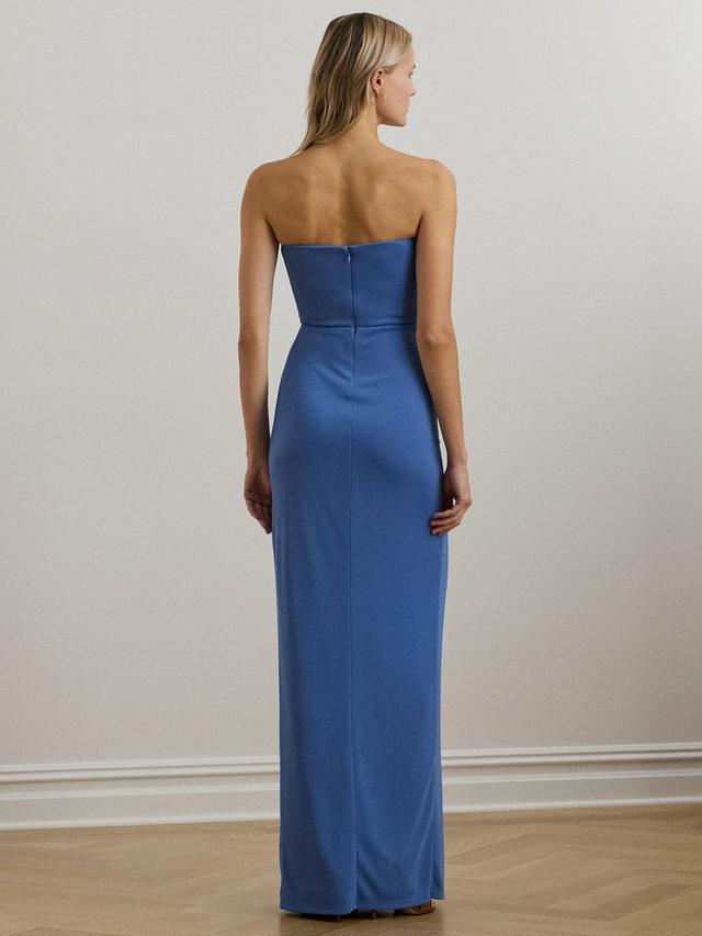Ralph Lauren Estila Bandeau Neck Sleeveless Maxi Dress - Soft Lazuli - UK 12