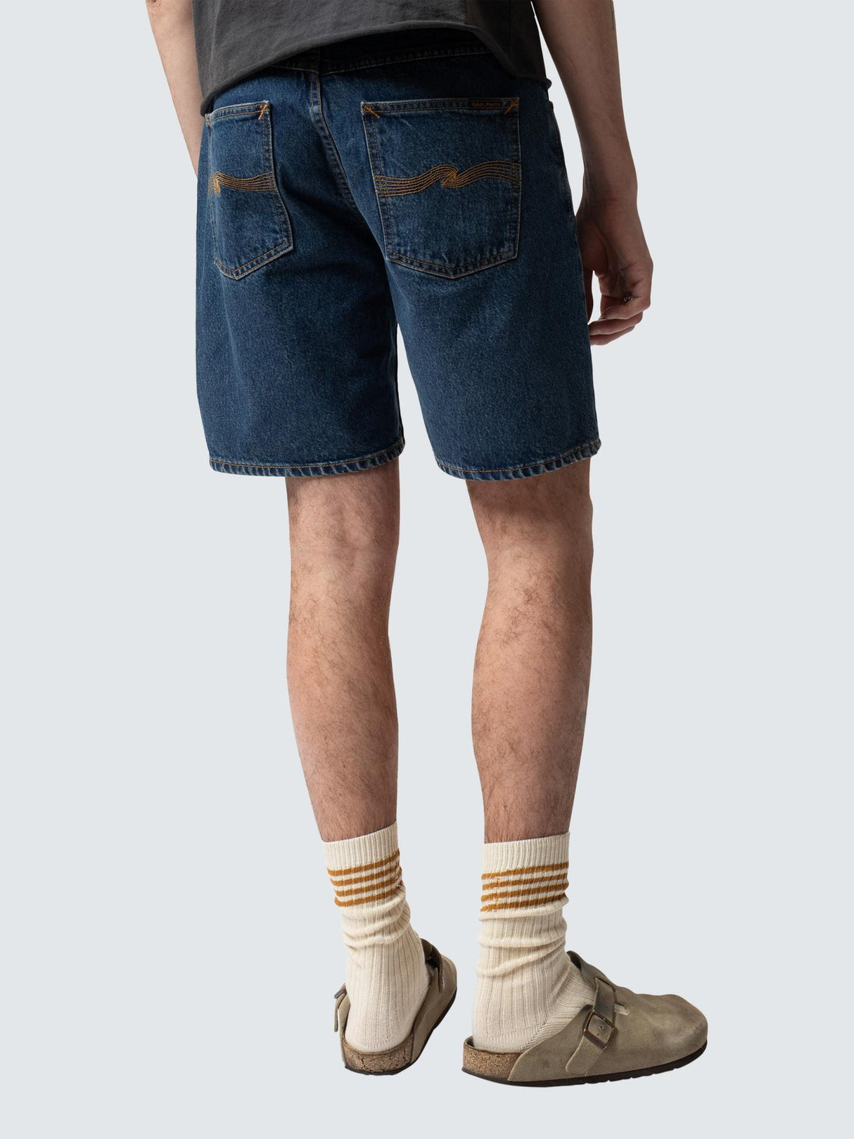 Nudie Women Cotton Jeans Seth Regular Fit Denim Shorts Morning Soul Size 32R