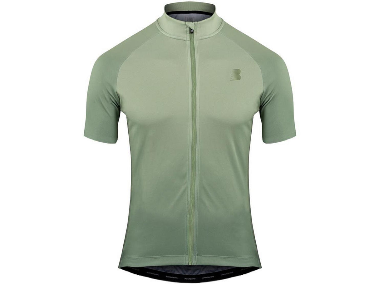 Boardman Mens Short Sleeve Cycling Jersey with Pockets Matcha/Fade - Large
