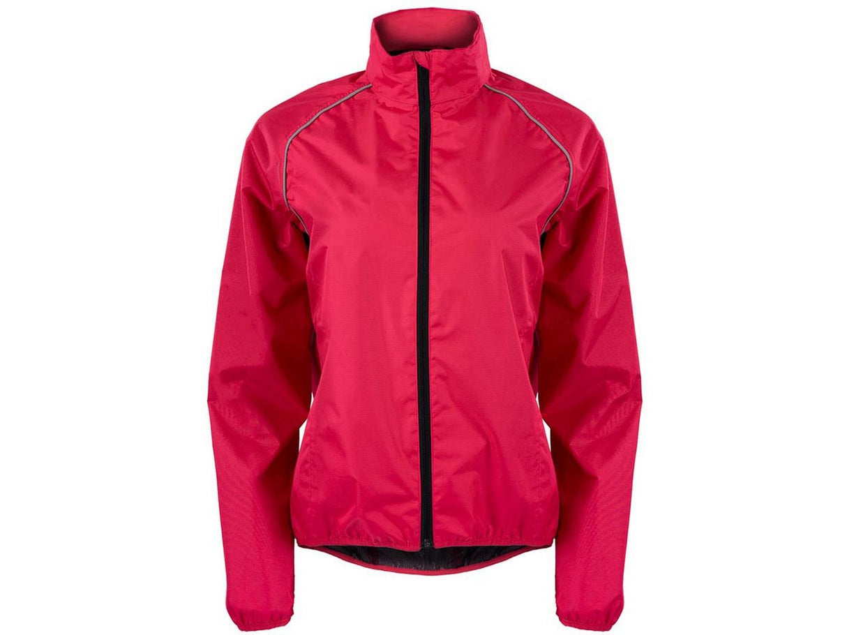 Ridge Womens Waterproof Windproof Reflective Cycling Jacket - Magenta - 10