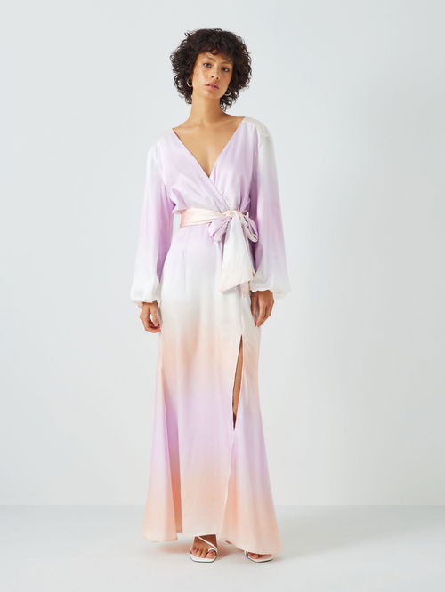 Elliatt Tallinn Ombre Long Sleeve Womens Maxi Dress - Pastel - Size Medium