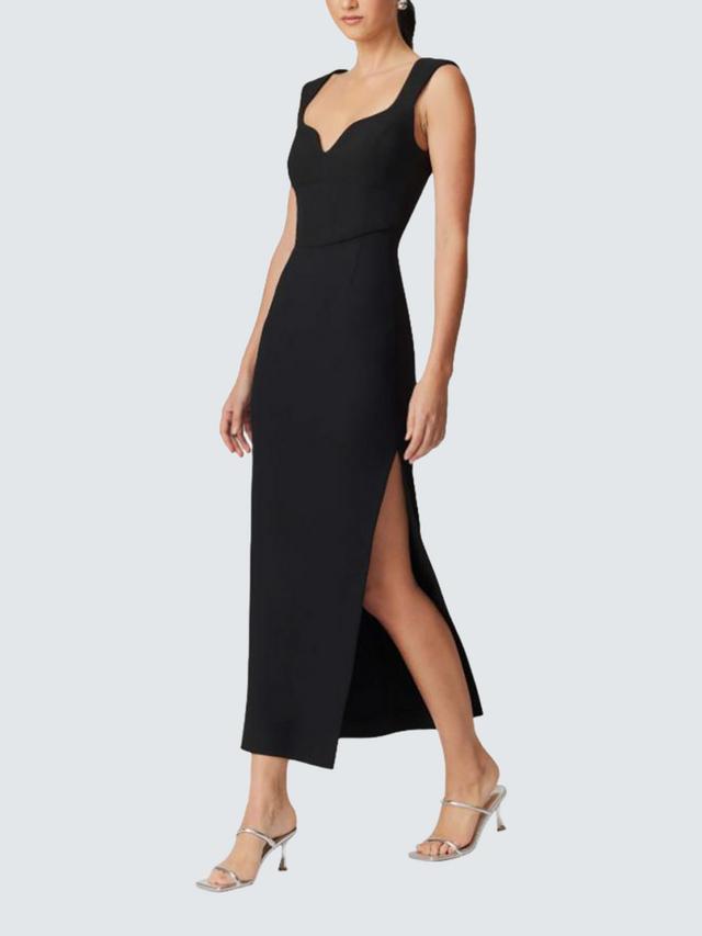 Elliatt Gia Bodycon Sleeveless Sweetheart Neck Womens Dress - Black - Medium