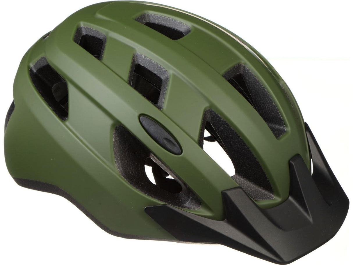 Halfords Unisex Trail Cycle Helmet With Adjustable Fit Medium 52-57cm Green