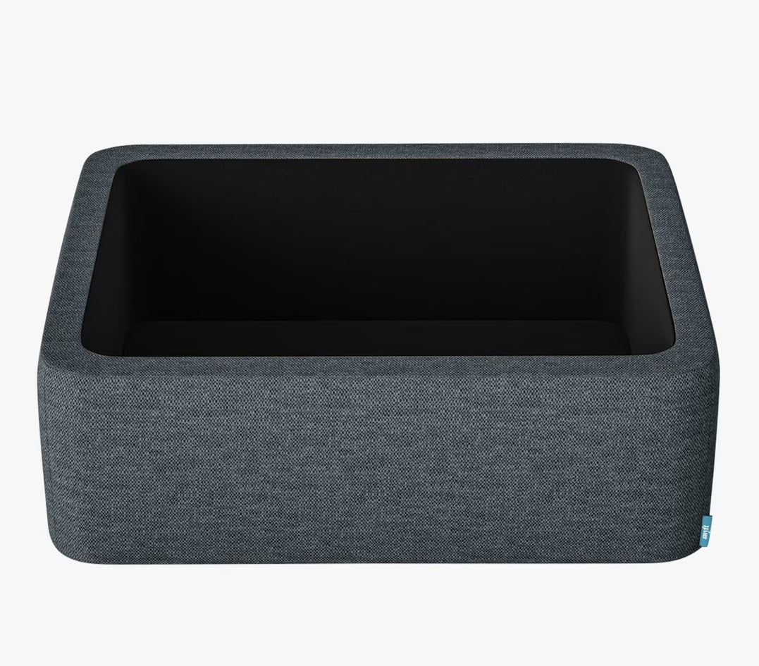 Swyft Model 02 Storage Ottoman Footstool 39 x 60 x 92cm - Linen Marine Blue