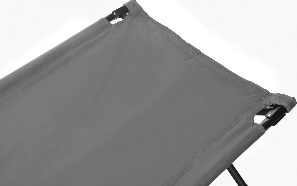 Halfords Premium Easy Fold Portable Compact Camping Bed 190 x 65cm - Grey