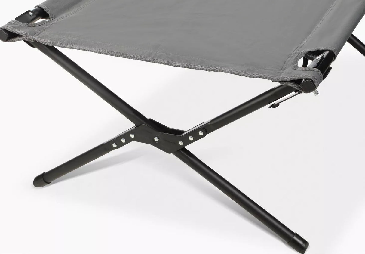 Halfords Premium Easy Fold Portable Compact Camping Bed 190 x 65cm - Grey