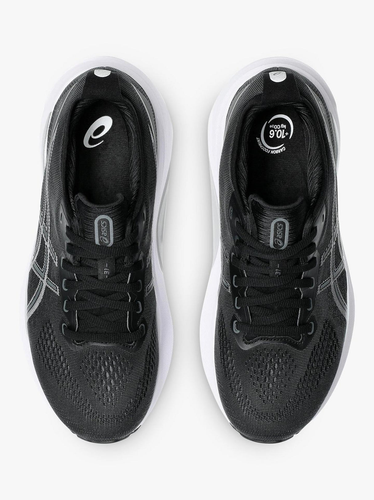 Asics Women's Gel Kayano Lace-Up Sports Trainers Black/Pure Silver - Size 4