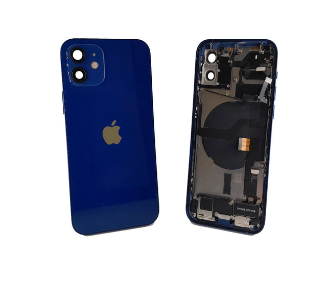 Apple iPhone 12 Genuine Glass Housing/Frame 100% Original Parts - Blue - Kazoop