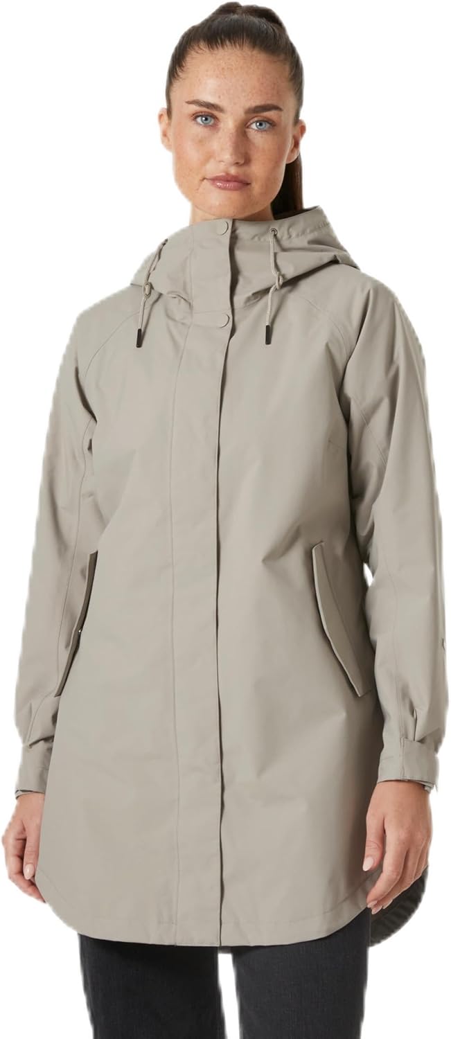 Helly Hansen Valentia Women's Long Waterproof Jacket - 885 Terrazzo - XL