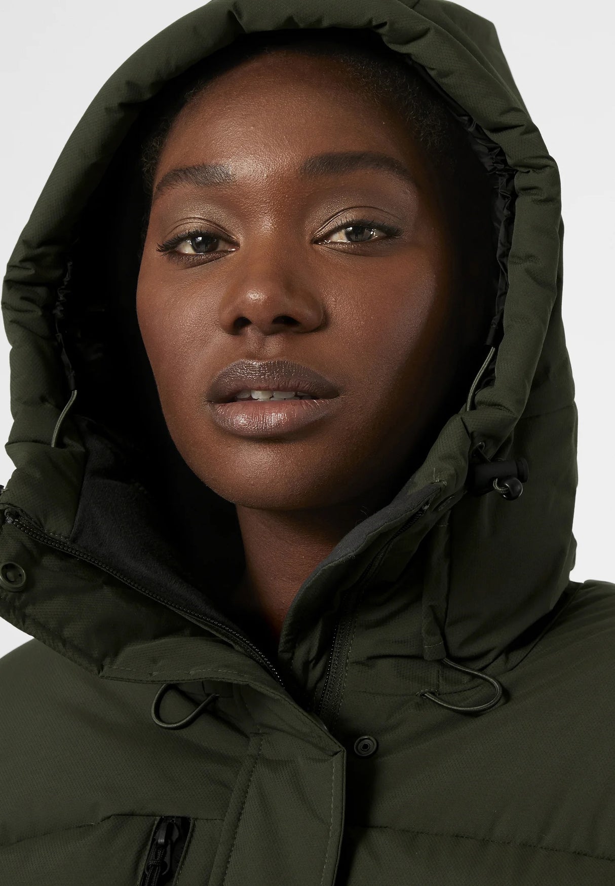 Helly Hansen Women's Hooded Puffer Parka Winter Jacket - Utility Green - L