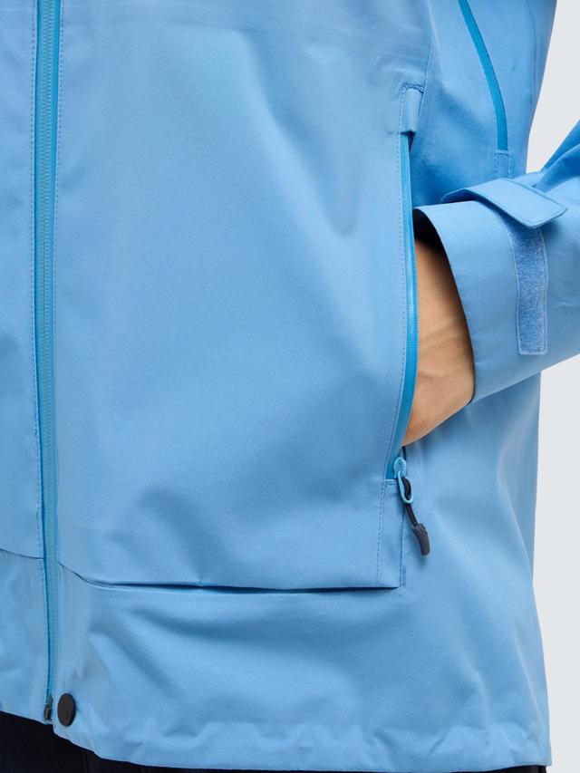 Haglöfs Women's Polyester Front Proof Zip-Neck Hooded Jacket Sky Blue Size S