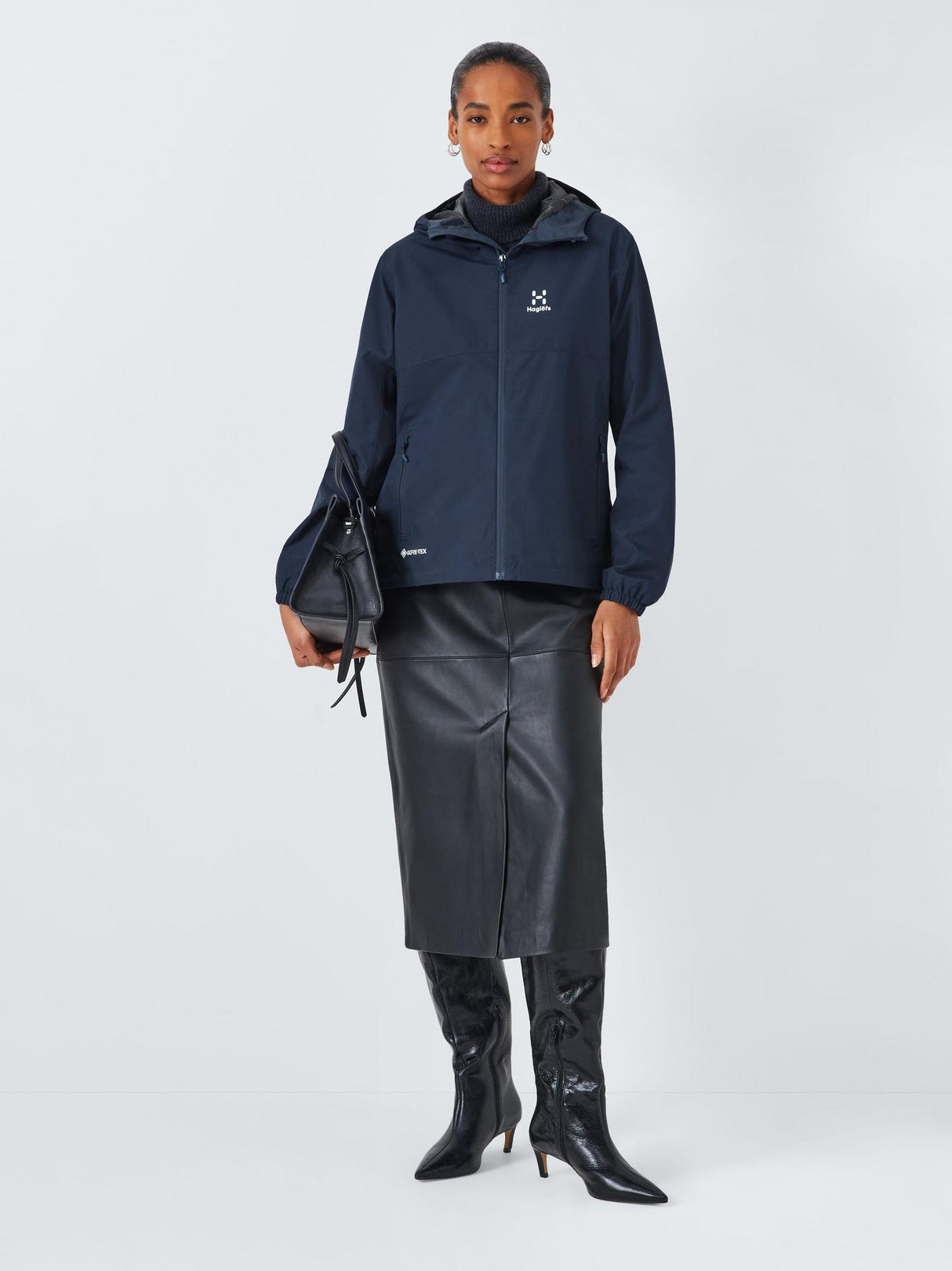 Haglöfs Kaise Women's Polyester Regular Fit Gore-Tex Jacket Tarn Blue Size S