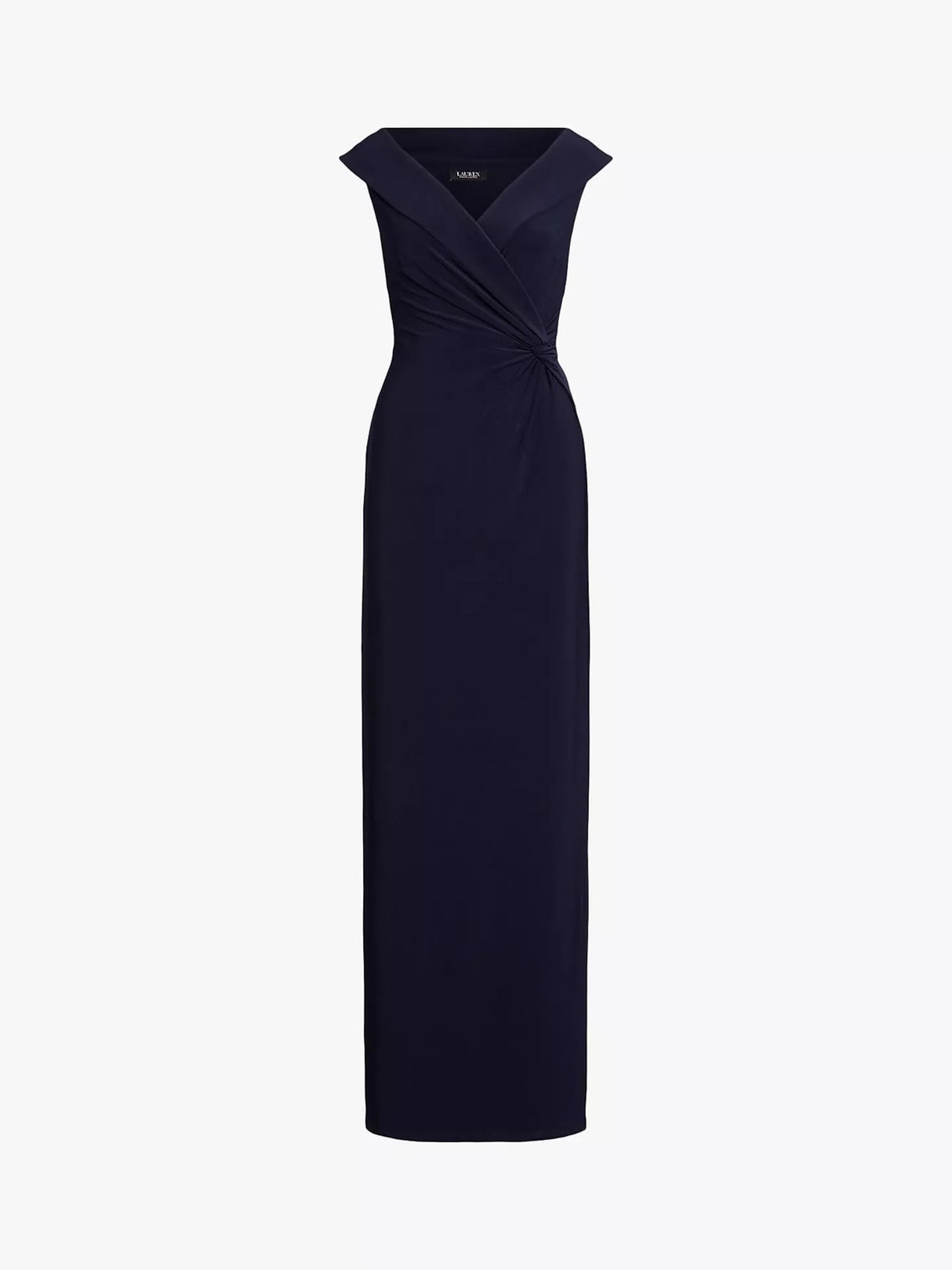 Ralph Lauren Leonidas Floor Length Column Gown - Lighthouse Navy - UK 12