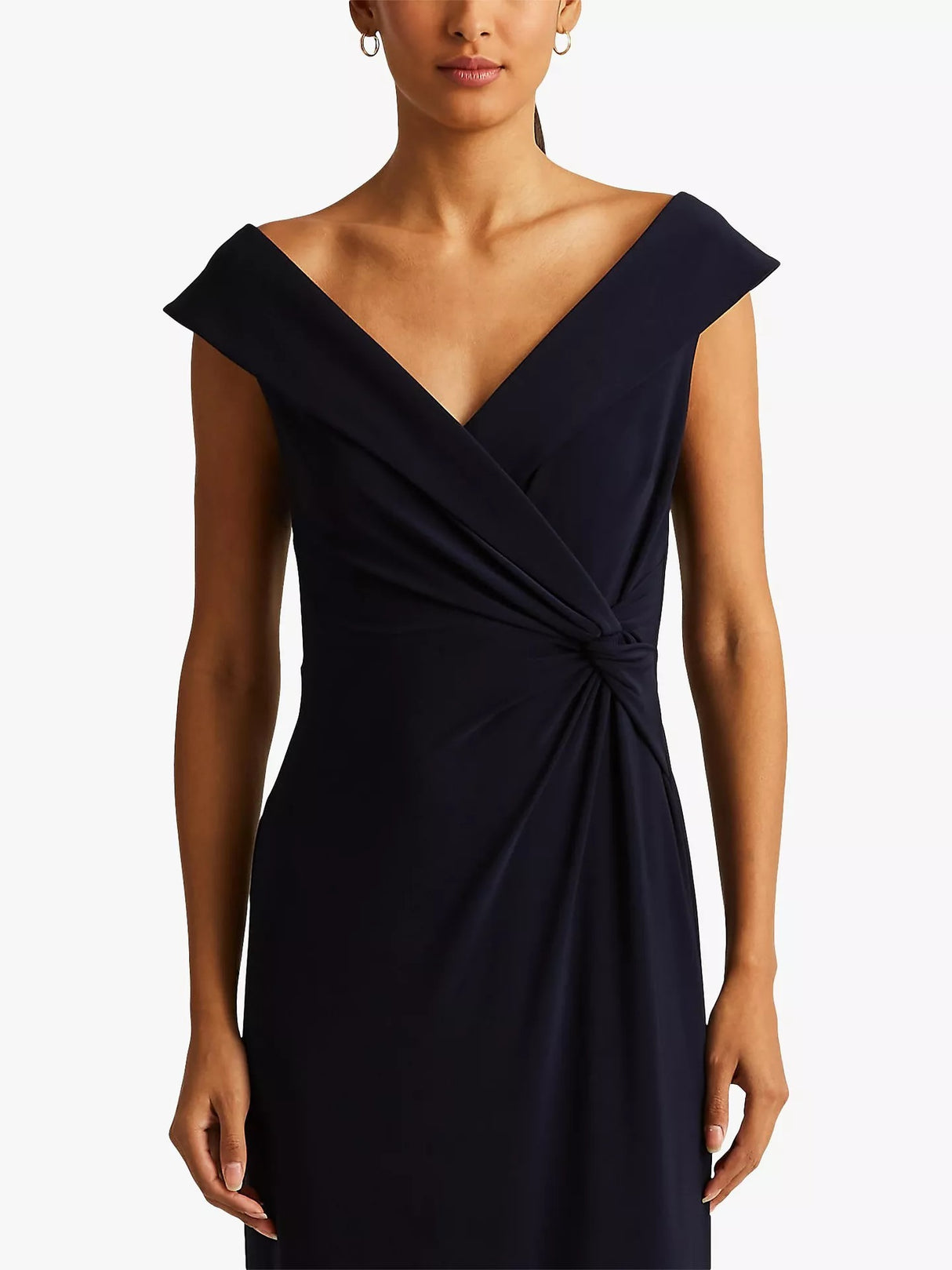 Ralph Lauren Leonidas Floor Length Column Gown - Lighthouse Navy - UK 14