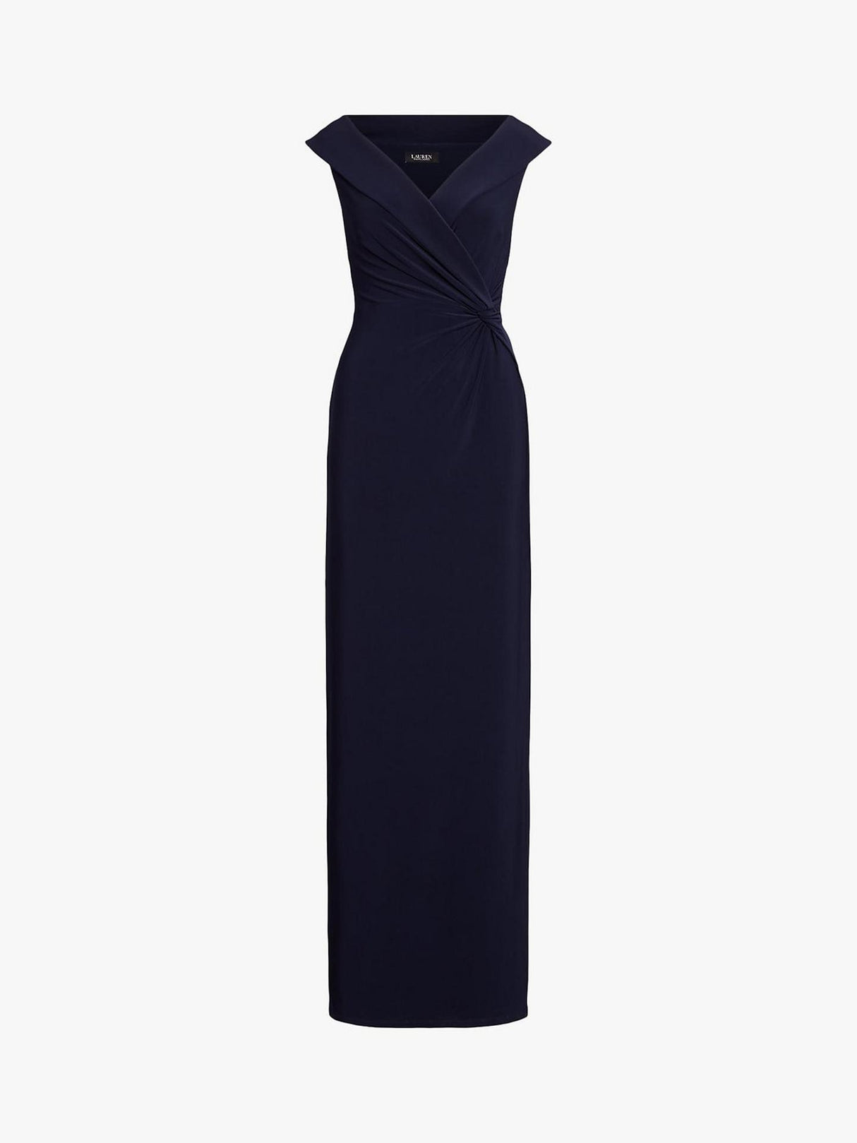 Ralph Lauren Leonidas Floor Length Column Gown - Lighthouse Navy - UK 10