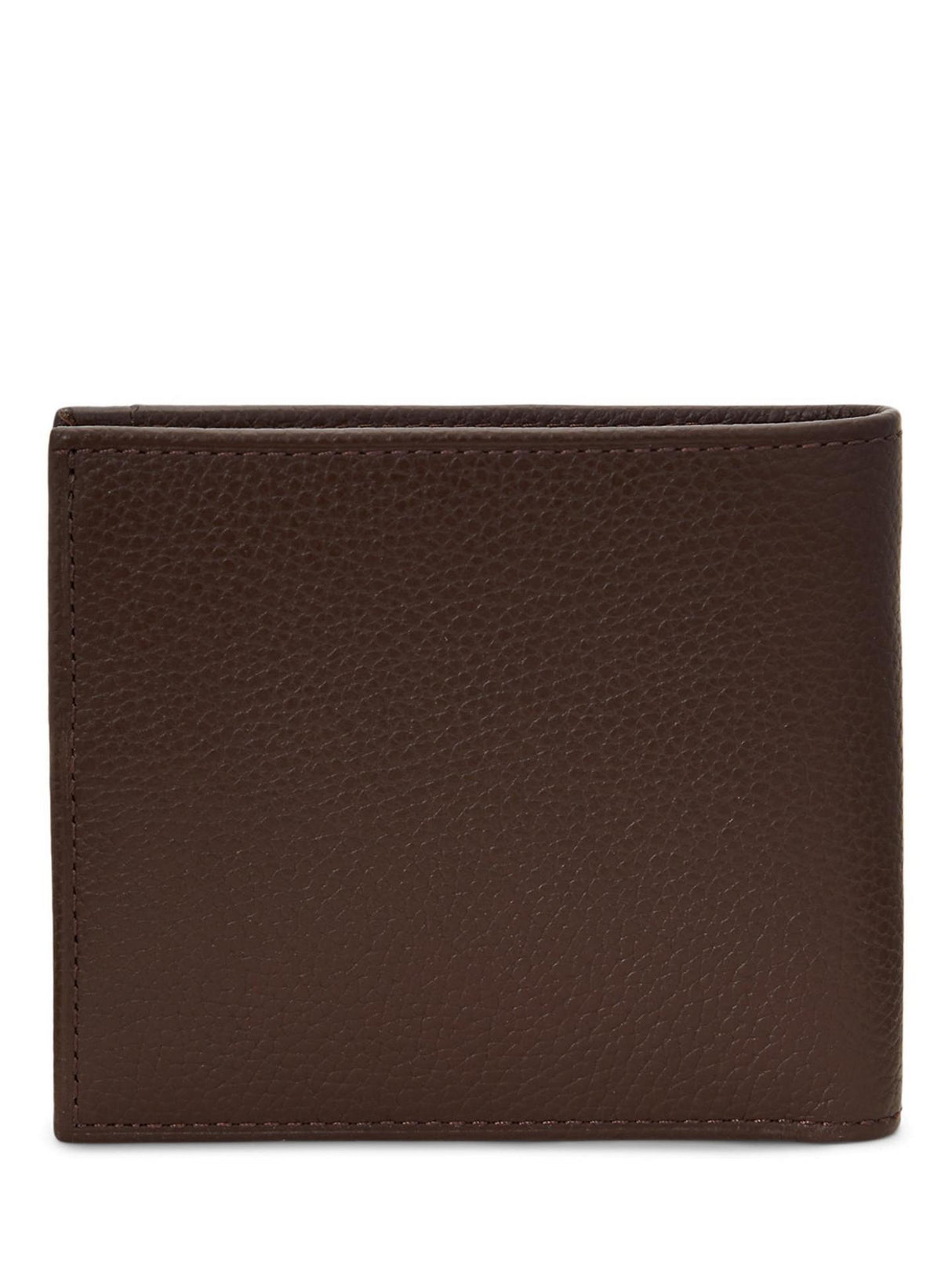 Ralph Lauren Mens Leather Foil Logo Wallet H9.5 x L10.8 cm - Dark Brown