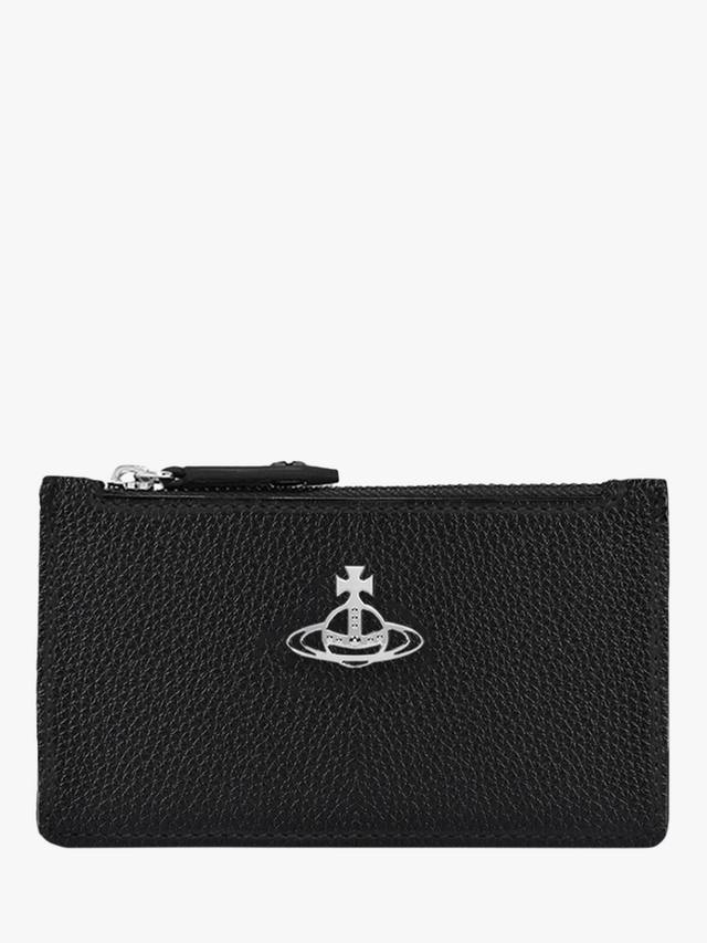 Vivienne Westwood Womens Polyurethane Slim Card Holder H8 x D13cm - Black