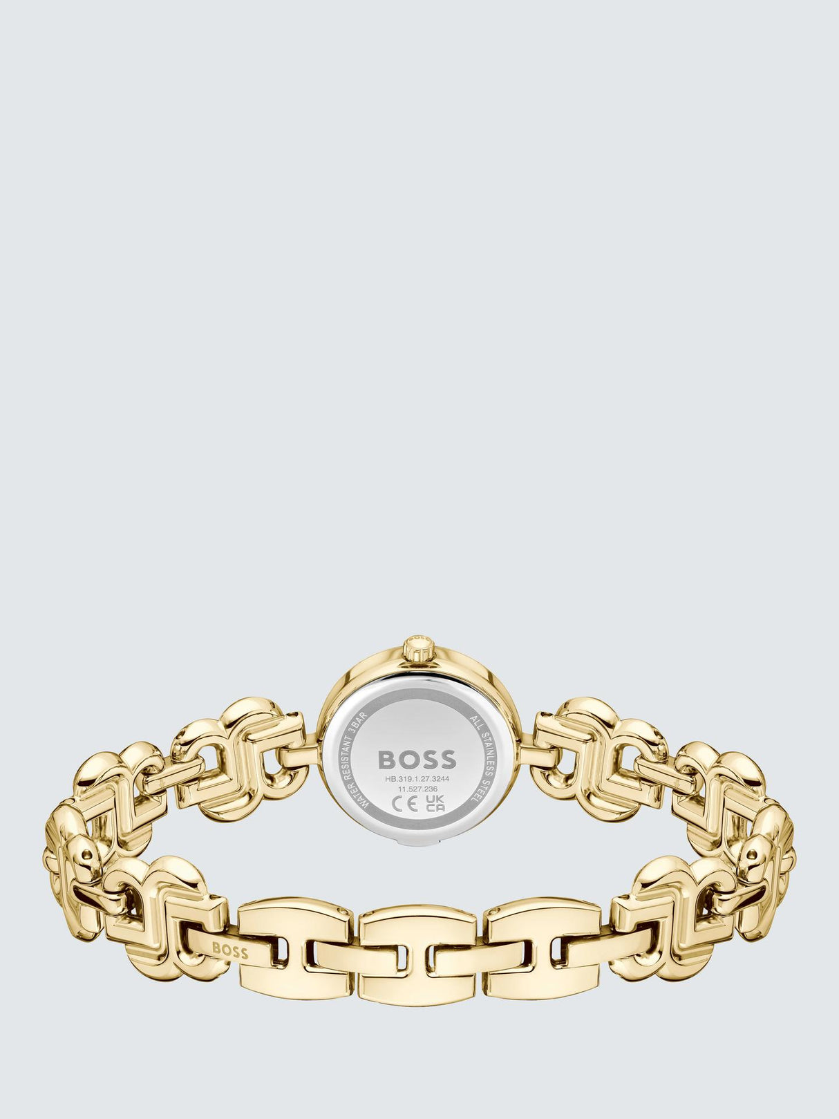 HUGO BOSS 1502794 Women's Double B Bracelet Stainless 23mm Strap Watch Gold