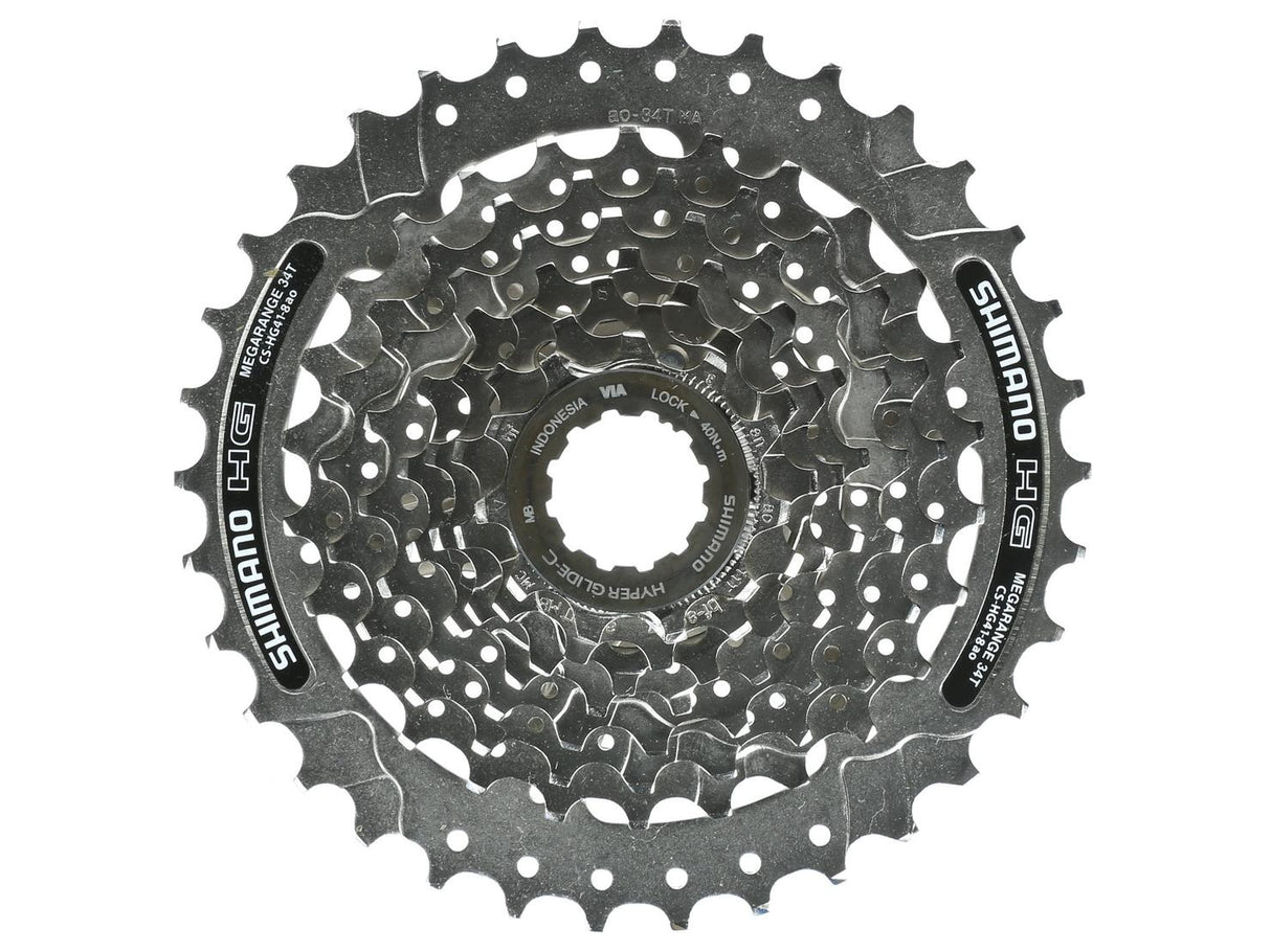 Shimano CS-HG41 High Quality 8 Speed Corrosion-Resistant Cassette - 11-34T