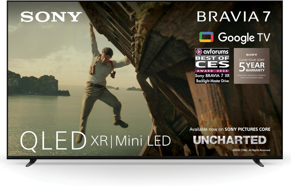 Sony Bravia 7 K55XR70 QLED Mini LED XR HDR 4K Ultra HD 55'' Smart Google TV