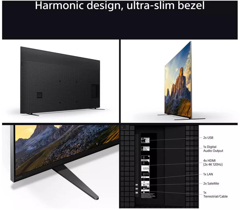 Sony Bravia 7 K55XR70 QLED Mini LED XR HDR 4K Ultra HD 55'' Smart Google TV