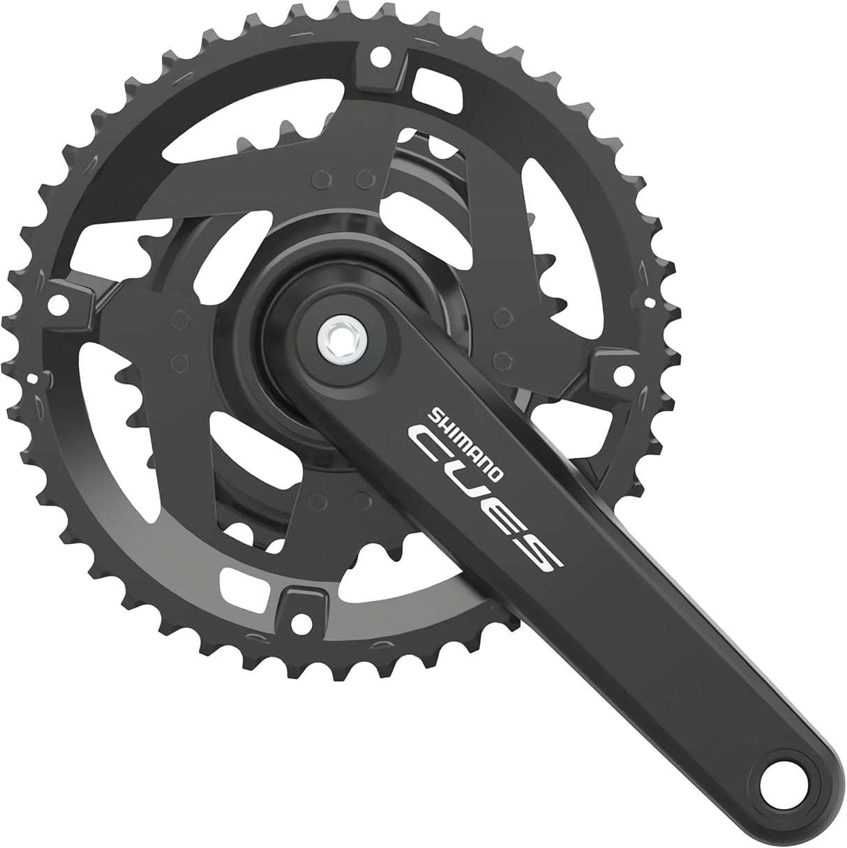 Shimano CUES FC-U4010-2 Chainwheel - 9/10-speed - without Chain Guard Black