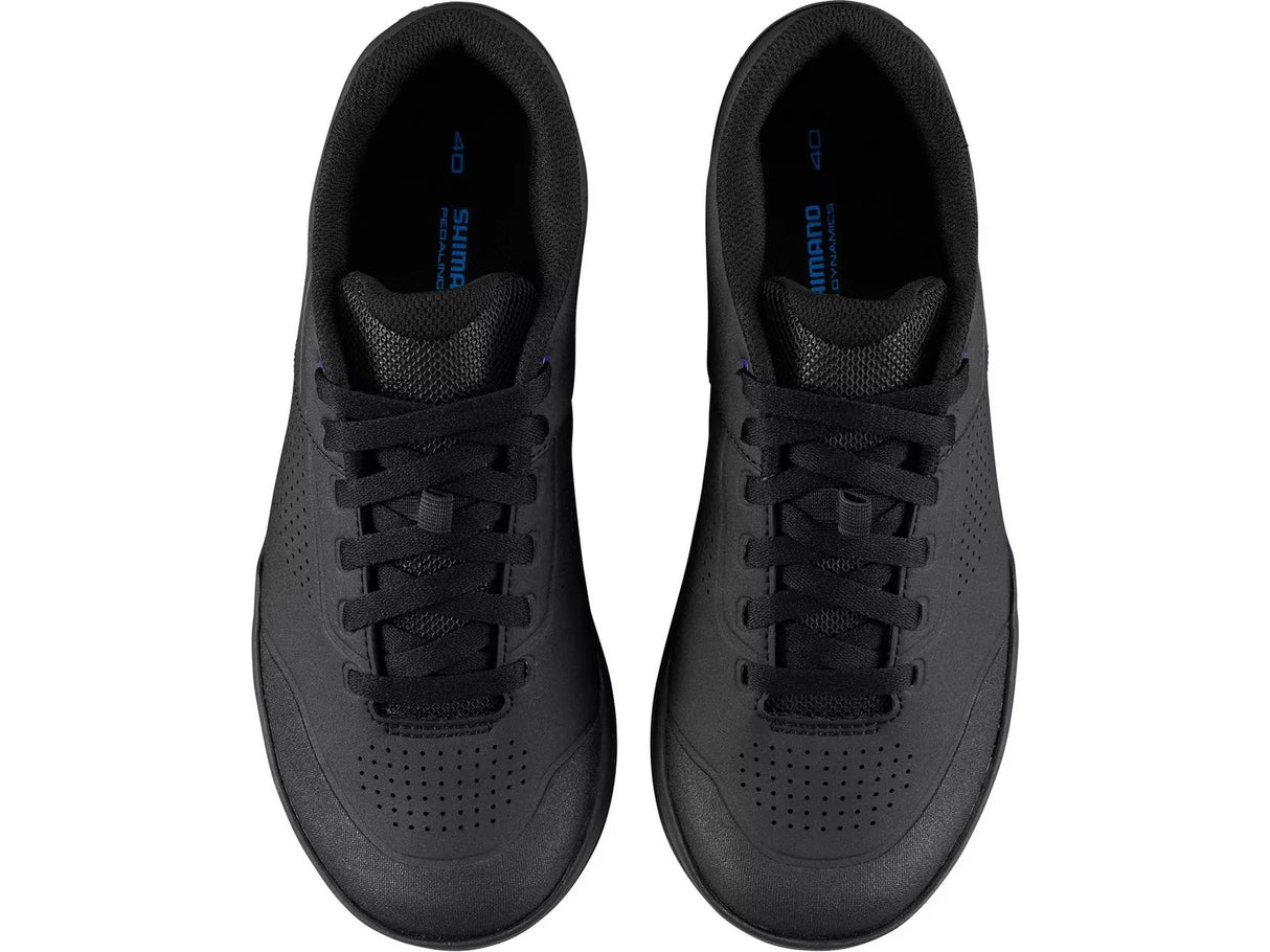 Shimano GR5 (GR501W) Women's Lace-Up Flat Pedal Black Cycling Shoes - EU 37