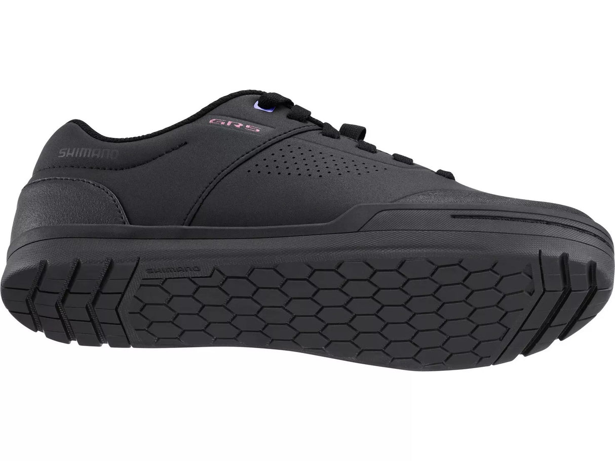 Shimano GR5 (GR501W) Women's Lace-Up Flat Pedal Black Cycling Shoes - EU 37