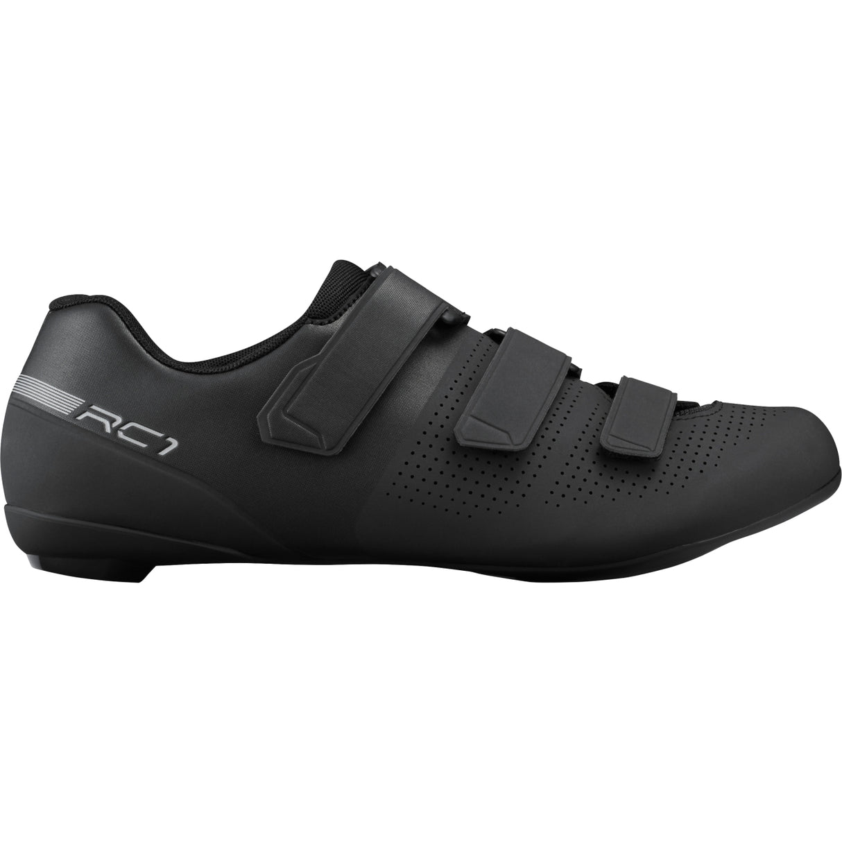 Shimano RC102 Mens Straps Synthetic Road Cycling Shoes - Size 45 EU - Black