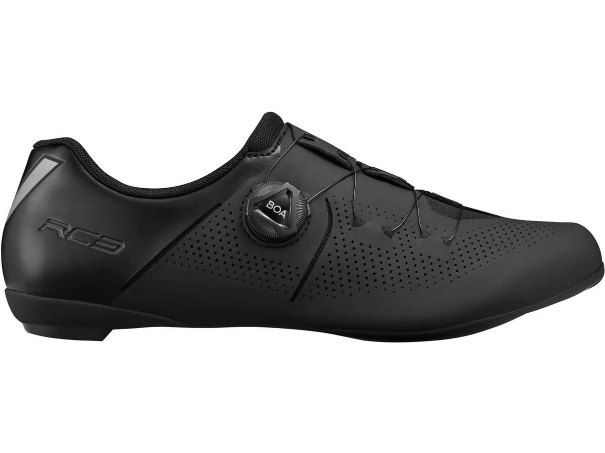 Shimano RC302 Men's Lightweight SPD-SL Road Cycling Shoes - Black - EU 44