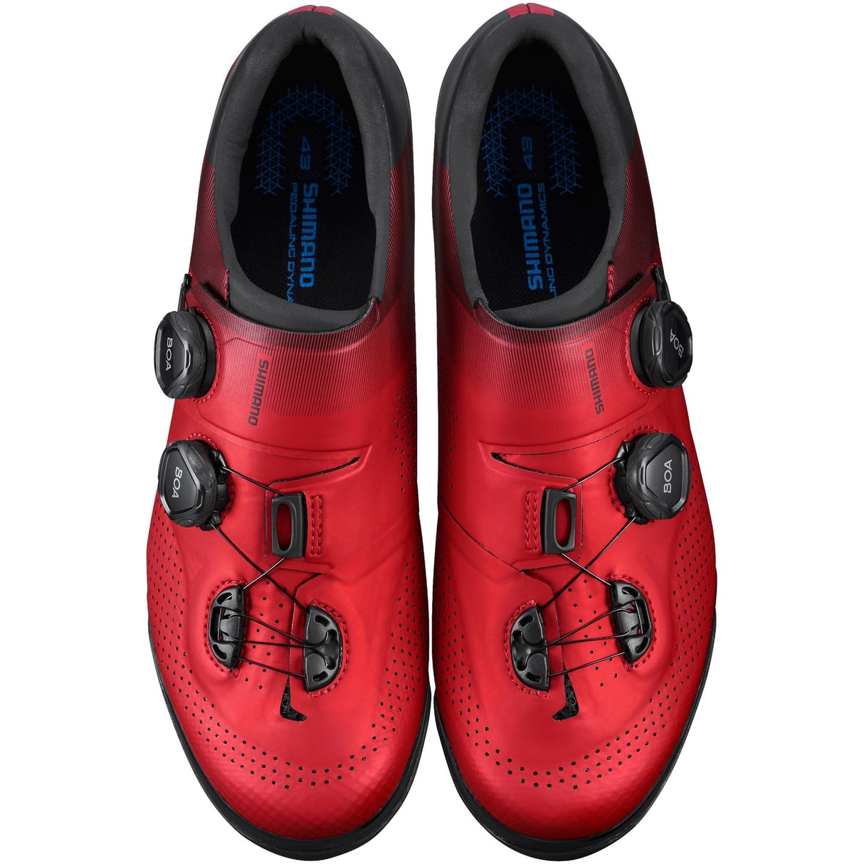 Shimano SH-XC702 Mens Synthetic Mountain Bike Clipless Shoes - Size 44 - Red