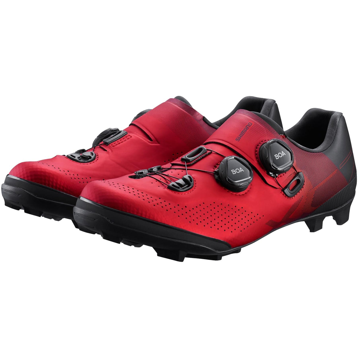 Shimano SH-XC702 Mens Synthetic Mountain Bike Clipless Shoes - Size 44 - Red