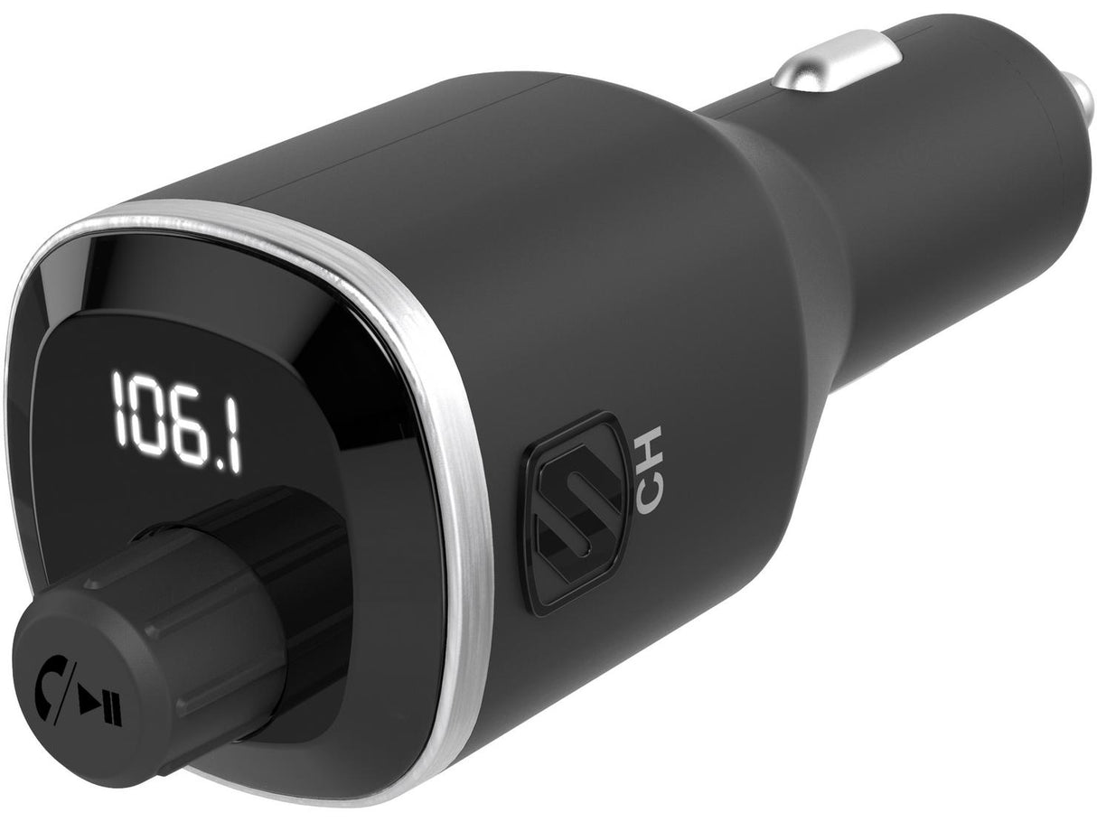 Scosche BTFREQ Wireless Bluetooth FM Transmitter With Dual 2.4 + 1A USB Port