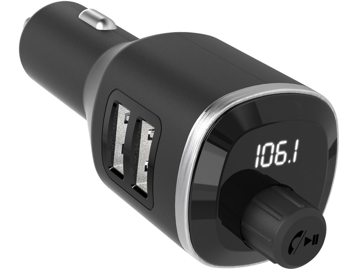 Scosche BTFREQ Wireless Bluetooth FM Transmitter With Dual 2.4 + 1A USB Port