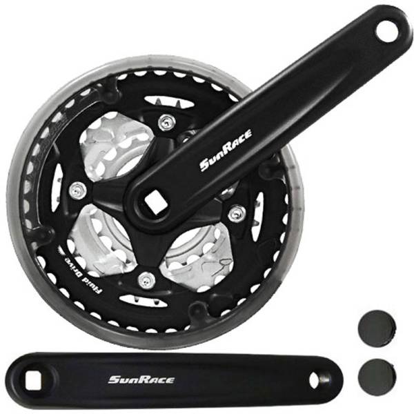 SunRace & Sturmey Archer SunRace F513 7/8-S 42-34-24T Junior 152mm Chainset