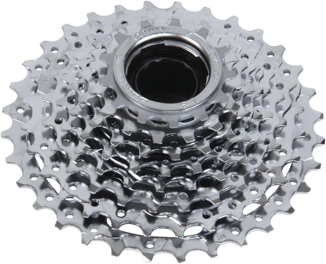 SunRace MFE60 8 Speed Chrome Plated Bicycle E-Bike Freewheel 13-32T - Silver