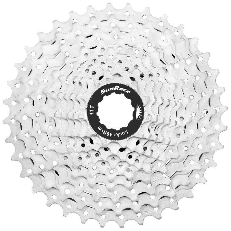 SunRace CSMS1-TAW 10-Speed Lightweight Bike Cassette 11-36T Metallic Silver