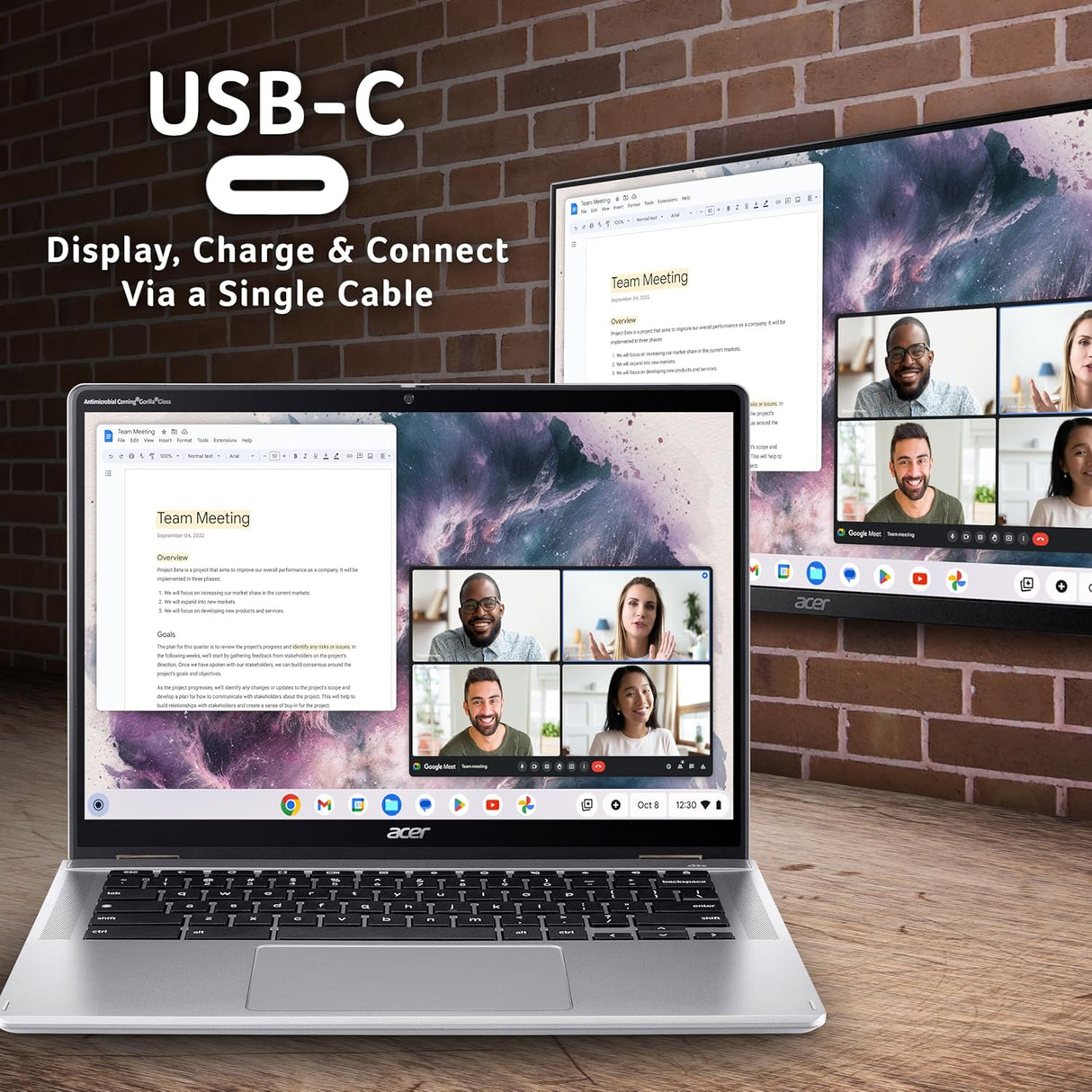 Acer Chromebook Spin 314 4GB 128GB eMMC Intel N100 14'' Convertible Laptop